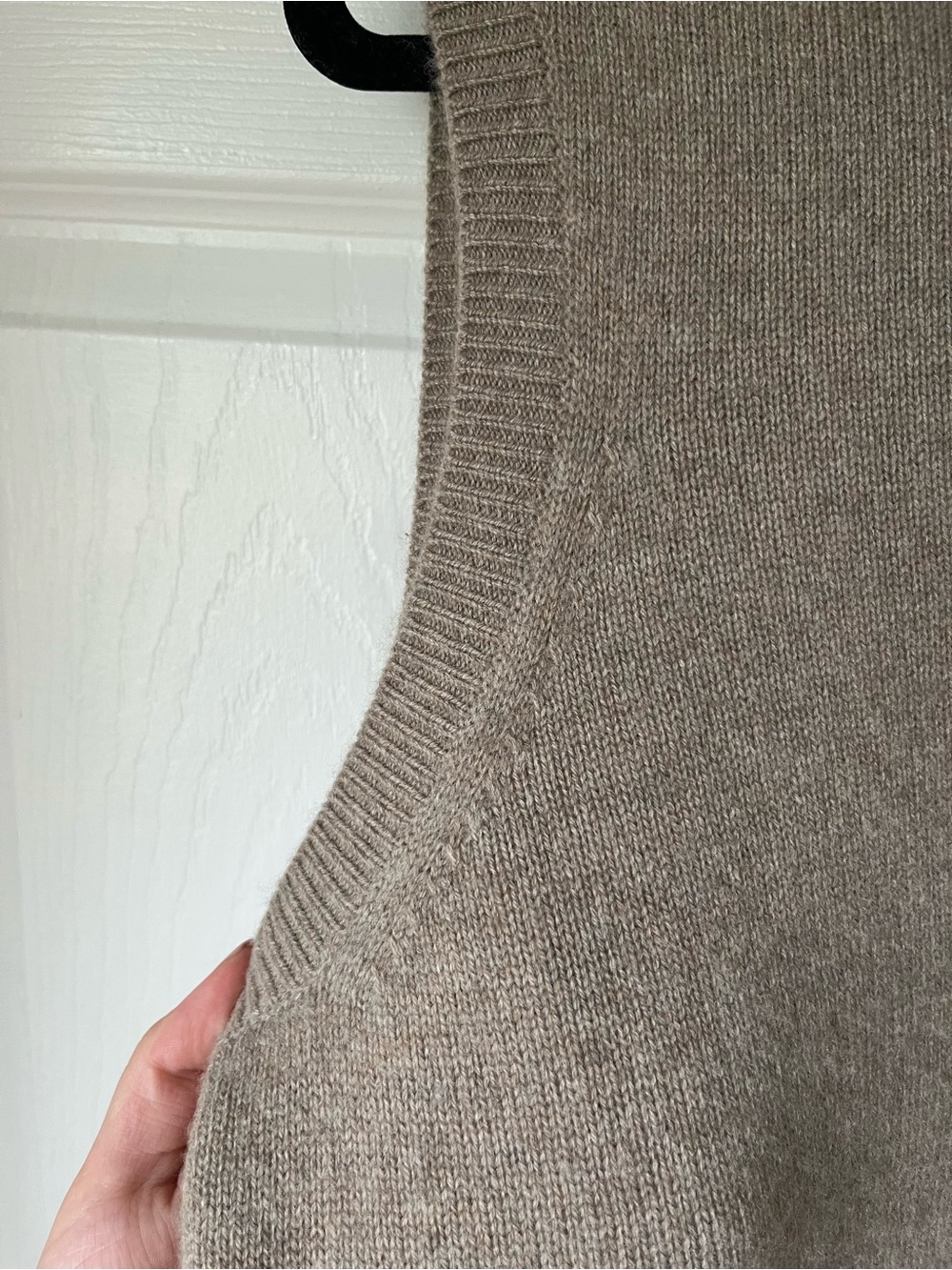 🤎 Aritzia Wilfred - Essential Wool Cashmere Taupe “Outline” Dress - Picture 8 of 8